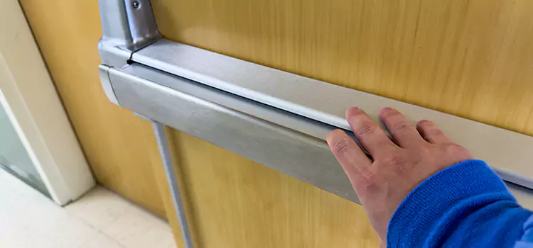 Installing a Push Bar on a Door Macon